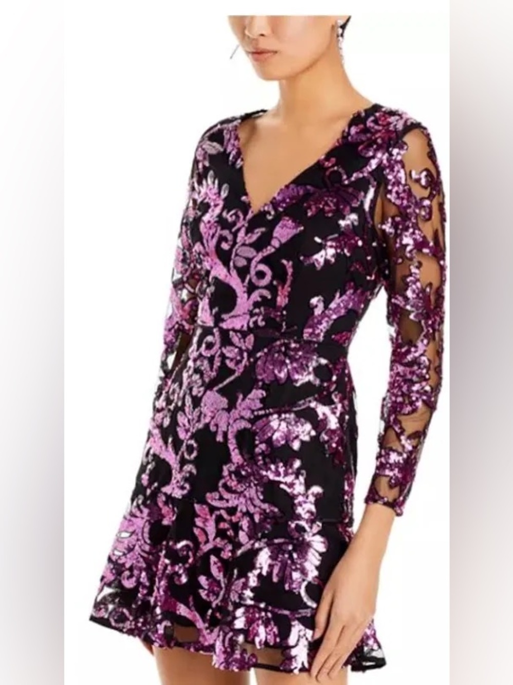 NWT Milly Tove Tassel Paisley Sequins Dress